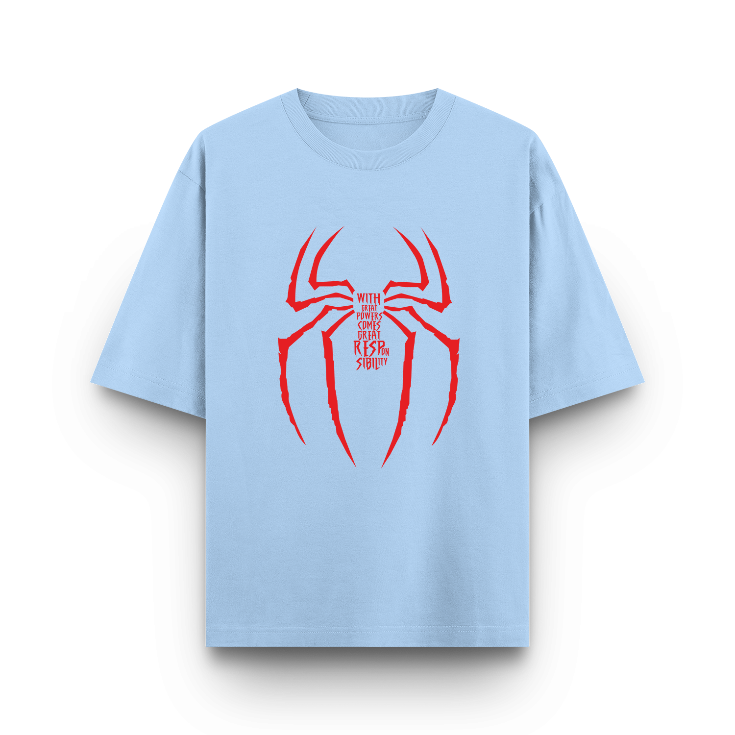 Spider-Man: With Great Power Comes Great Responsibility - Oversized T - Shirt