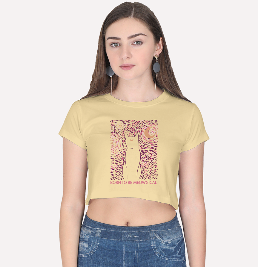 Born to be Meowgical - Crop Top