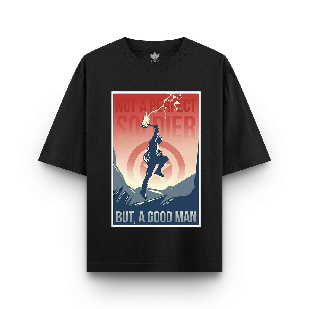 Not a Perfect Soldier, But a Good Man - Oversized T - Shirt