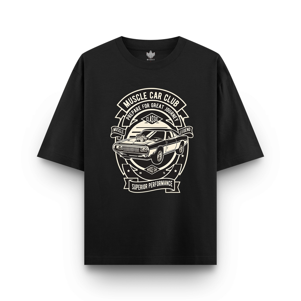 Muscle Car Club - Oversized T - Shirt