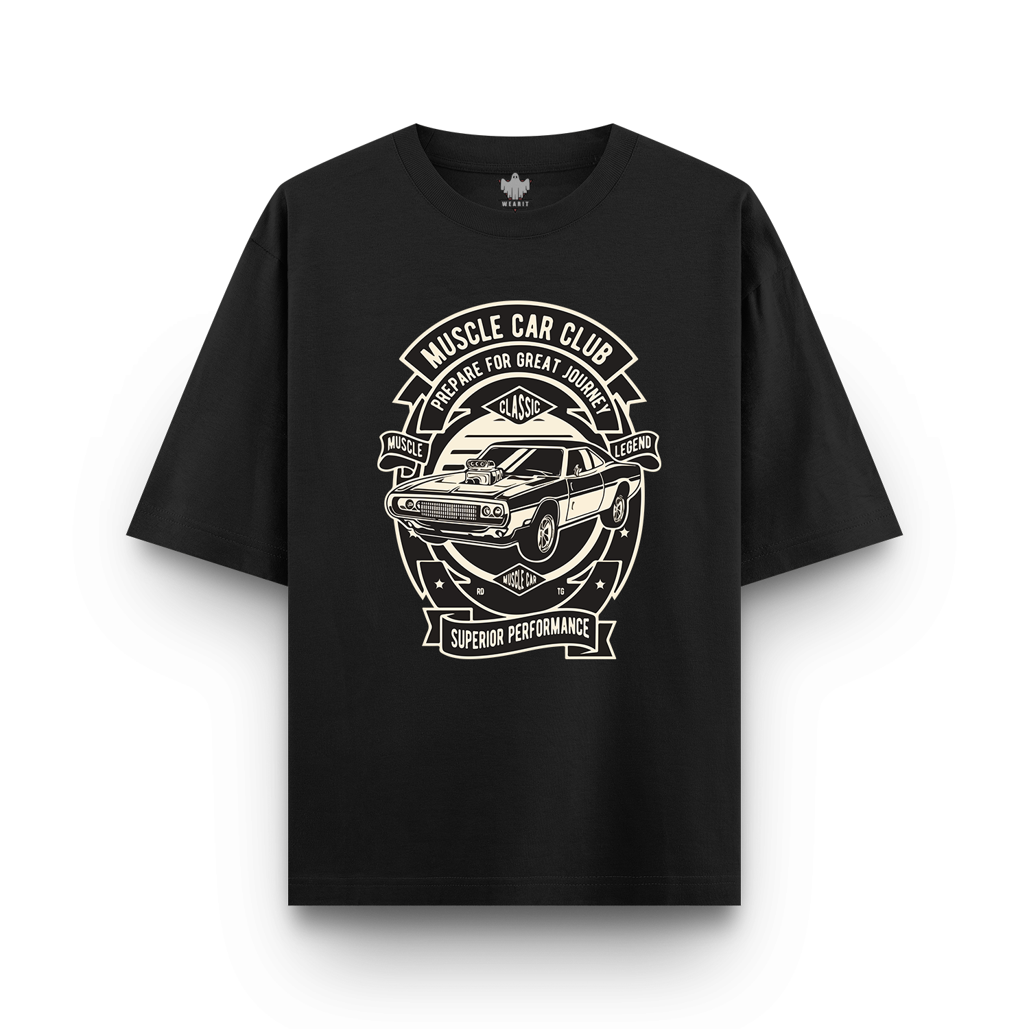 Muscle Car Club - Oversized T - Shirt