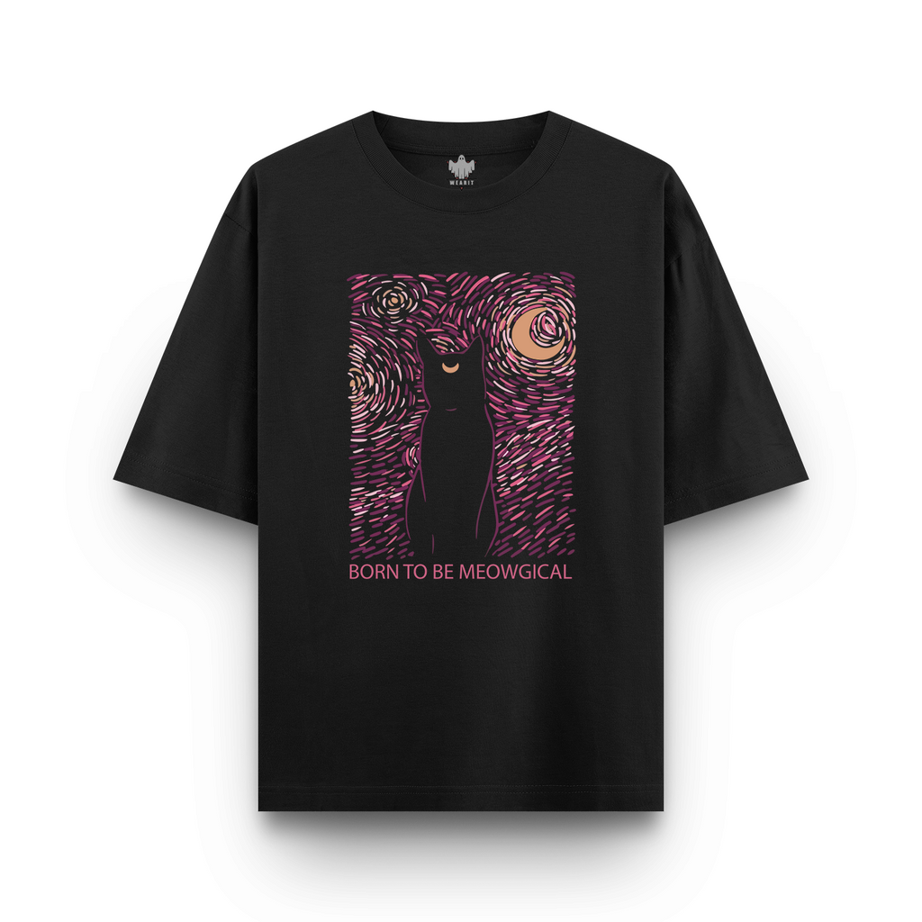 Born To Be Meowgical - Oversized T - Shirt