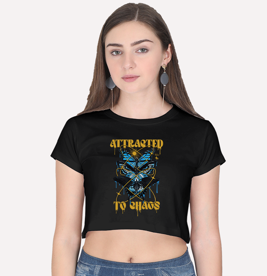 Attracted to Chaos - Crop Top