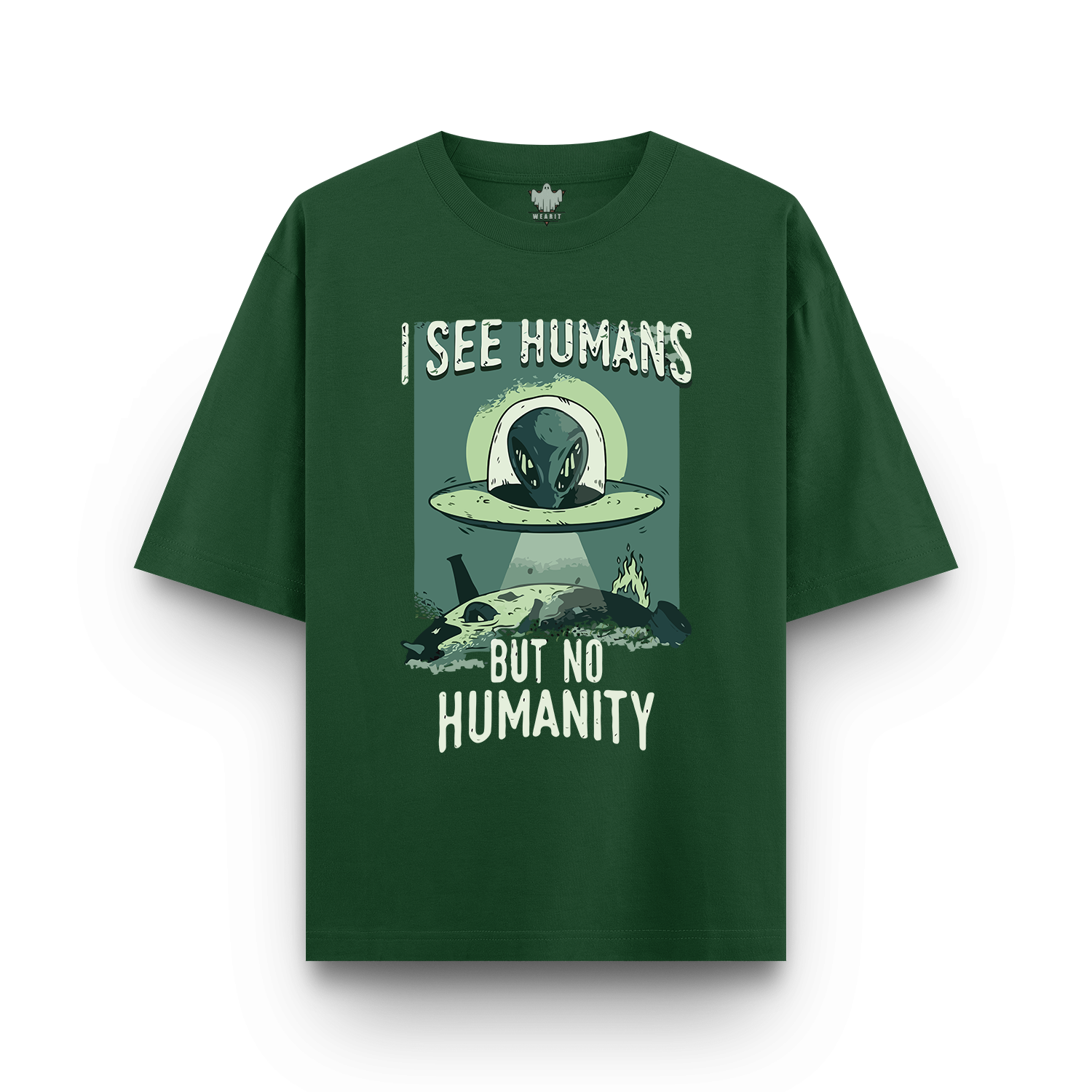 Humans With No Humanity - Oversized T - Shirt