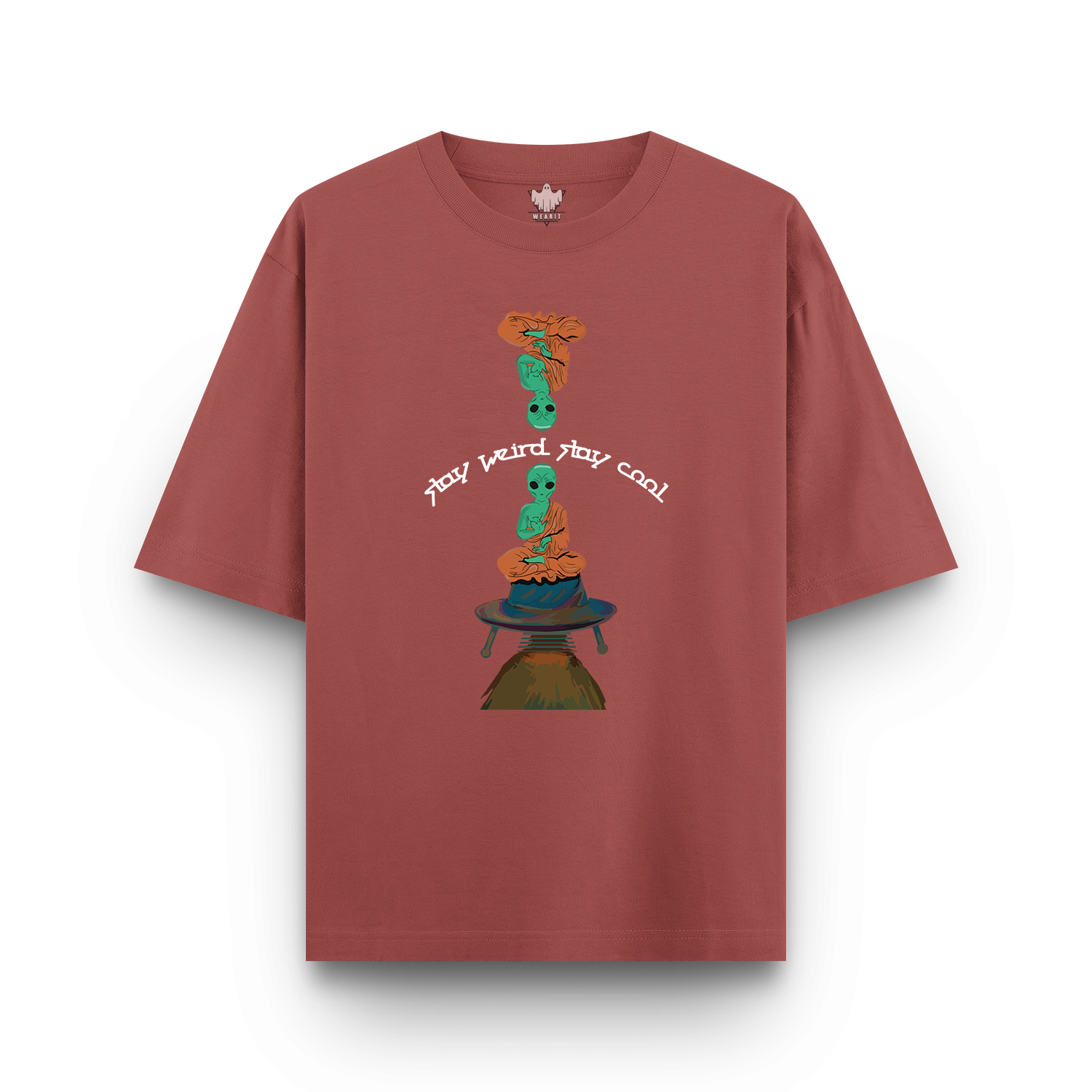 Stay Weird Stay Cool - Oversized T - Shirt