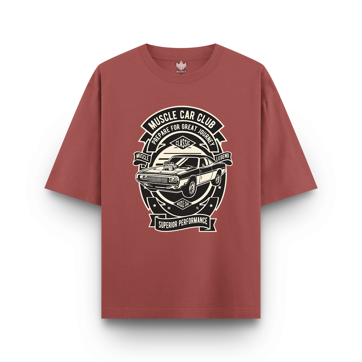 Muscle Car Club - Oversized T - Shirt