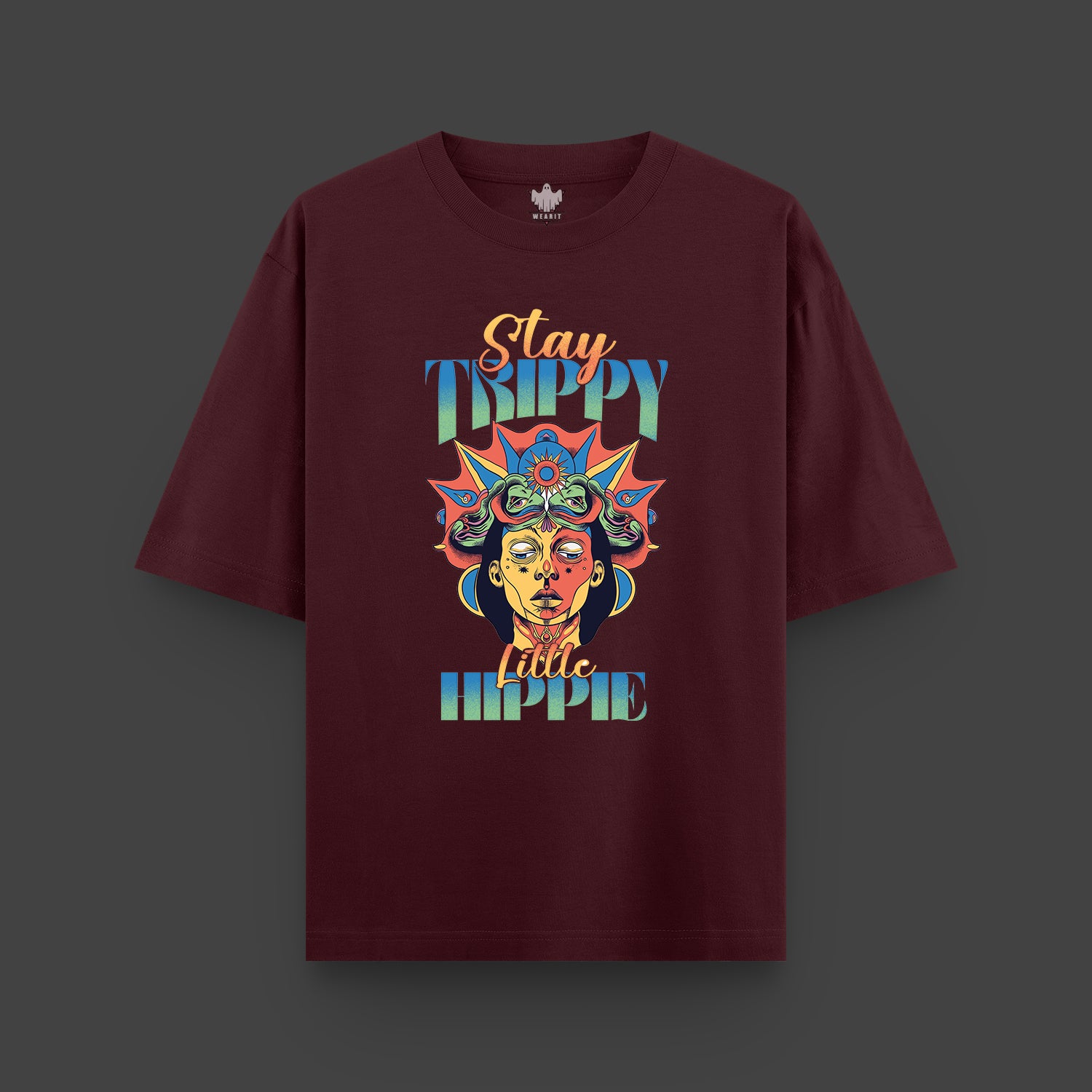 Stay Trippy Little Hippie - Oversized T-Shirt