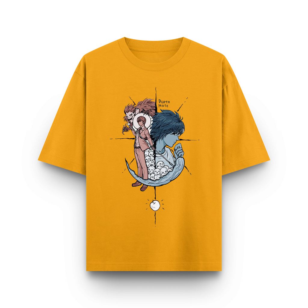 Death Note L and Kira Oversized T-Shirt