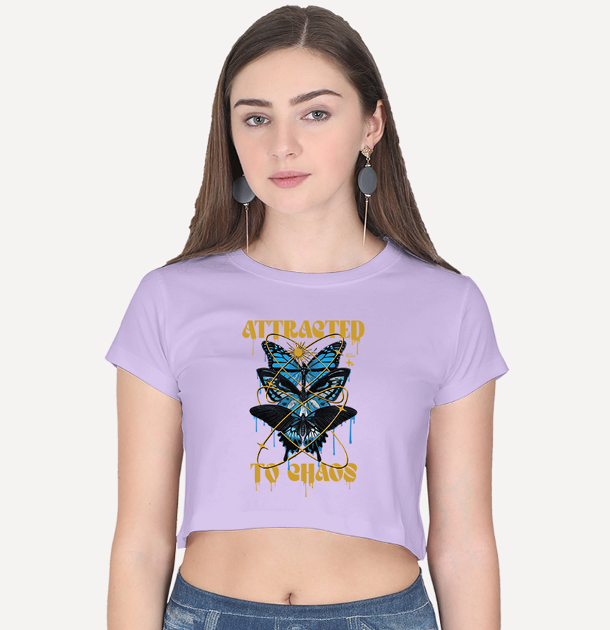 Attracted to Chaos - Crop Top