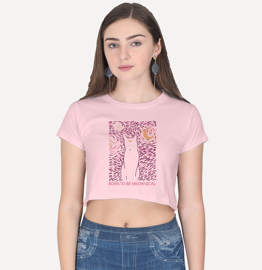 Born to be Meowgical - Crop Top