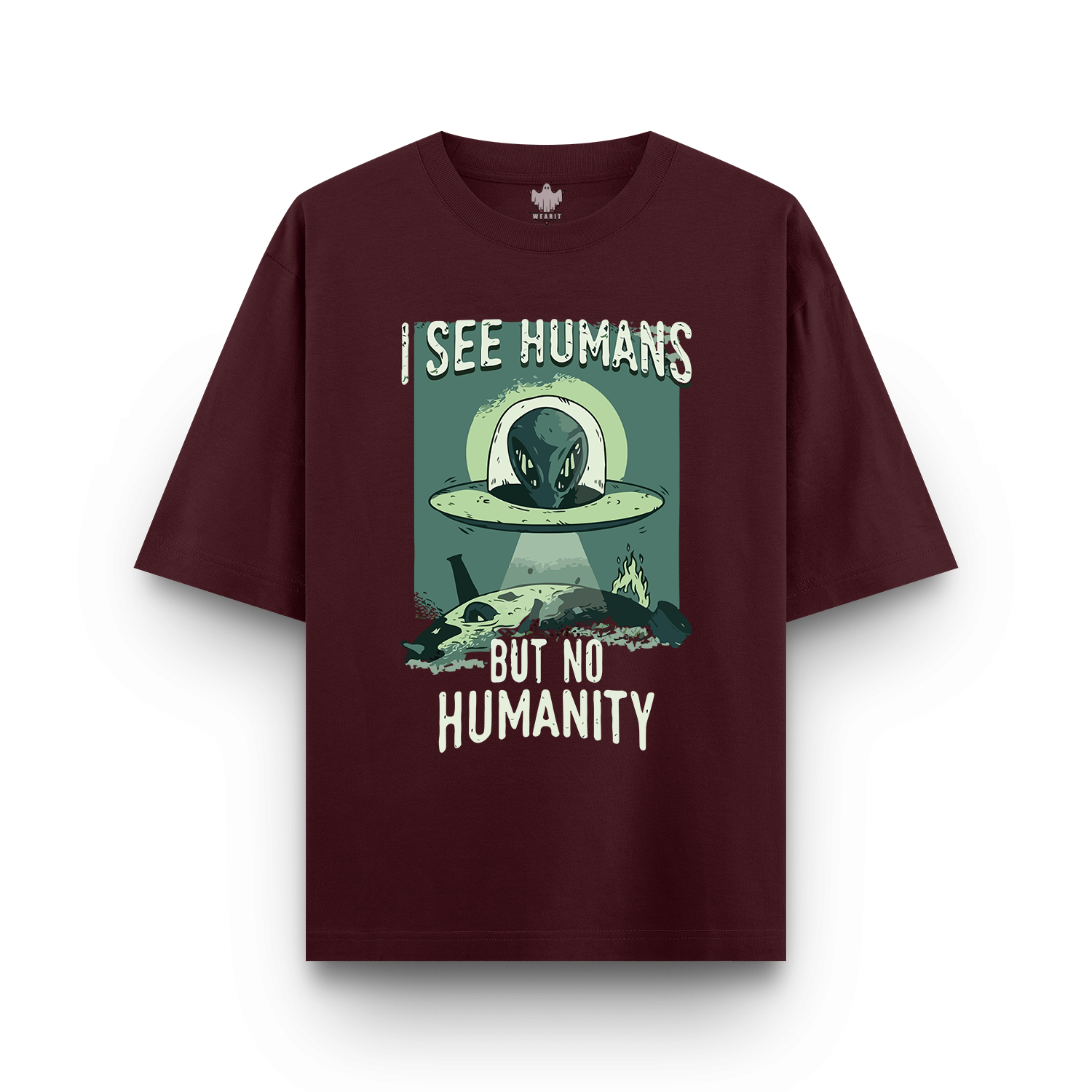 Humans With No Humanity - Oversized T - Shirt