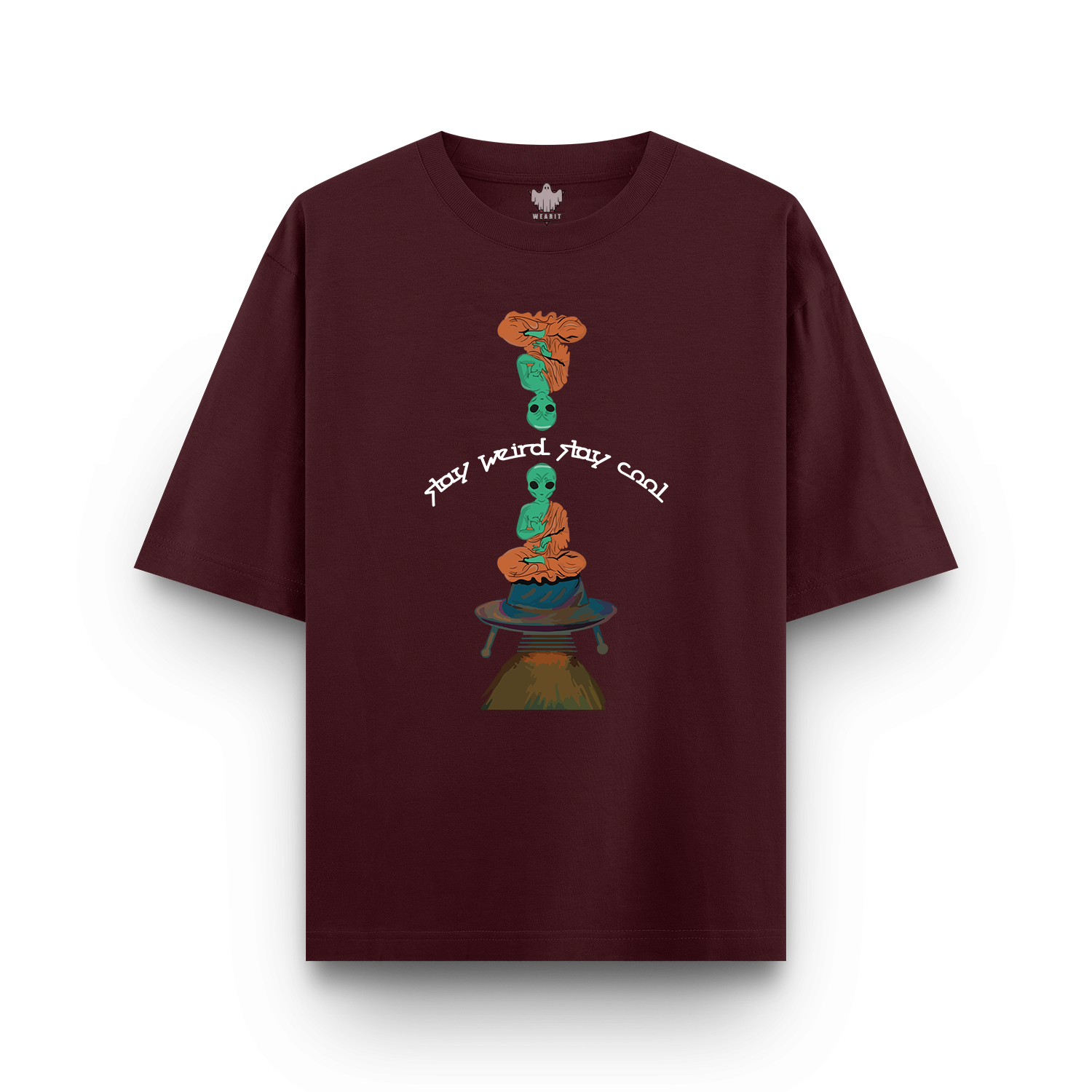 Stay Weird Stay Cool - Oversized T - Shirt