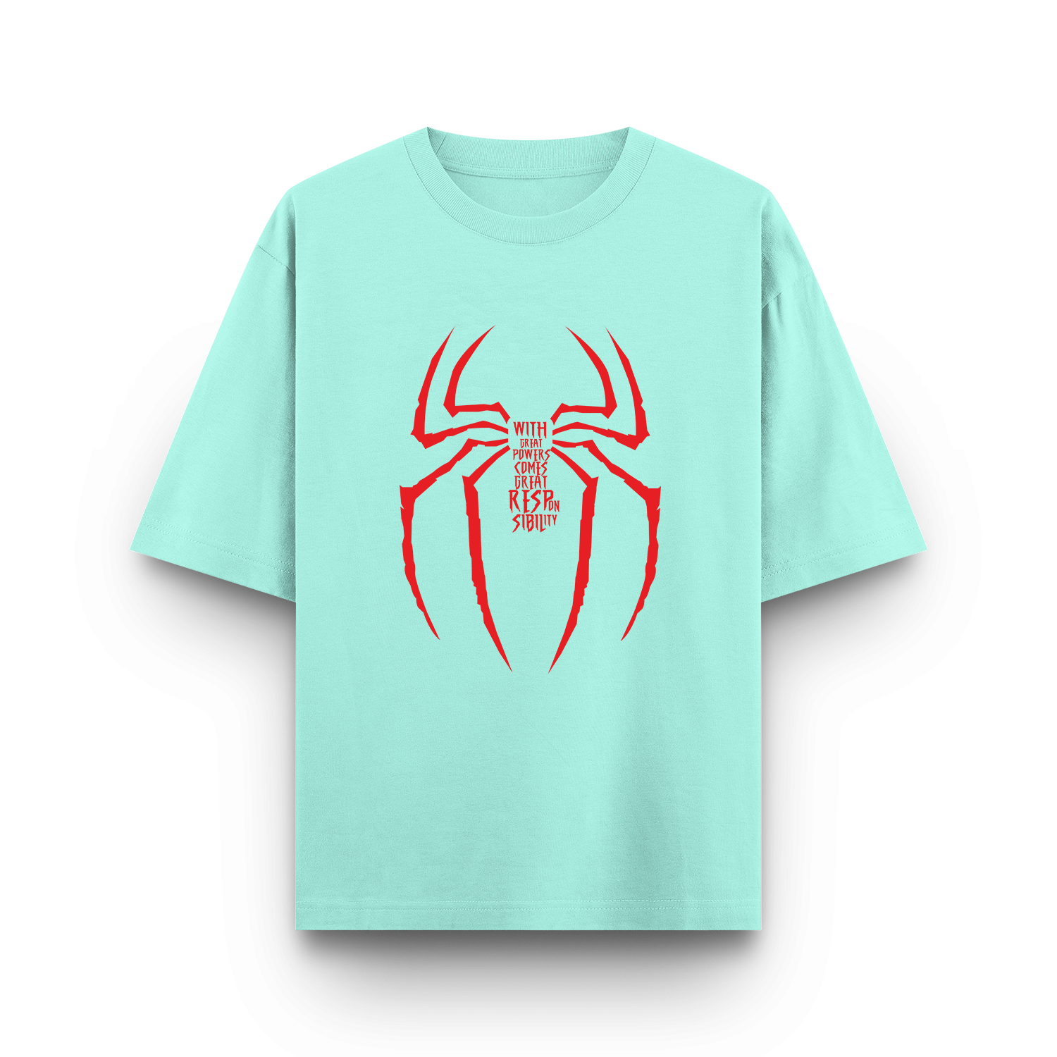 Spider-Man: With Great Power Comes Great Responsibility - Oversized T - Shirt