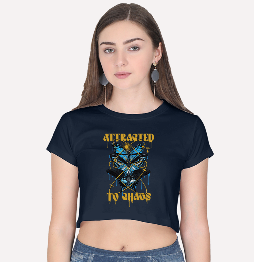 Attracted to Chaos - Crop Top