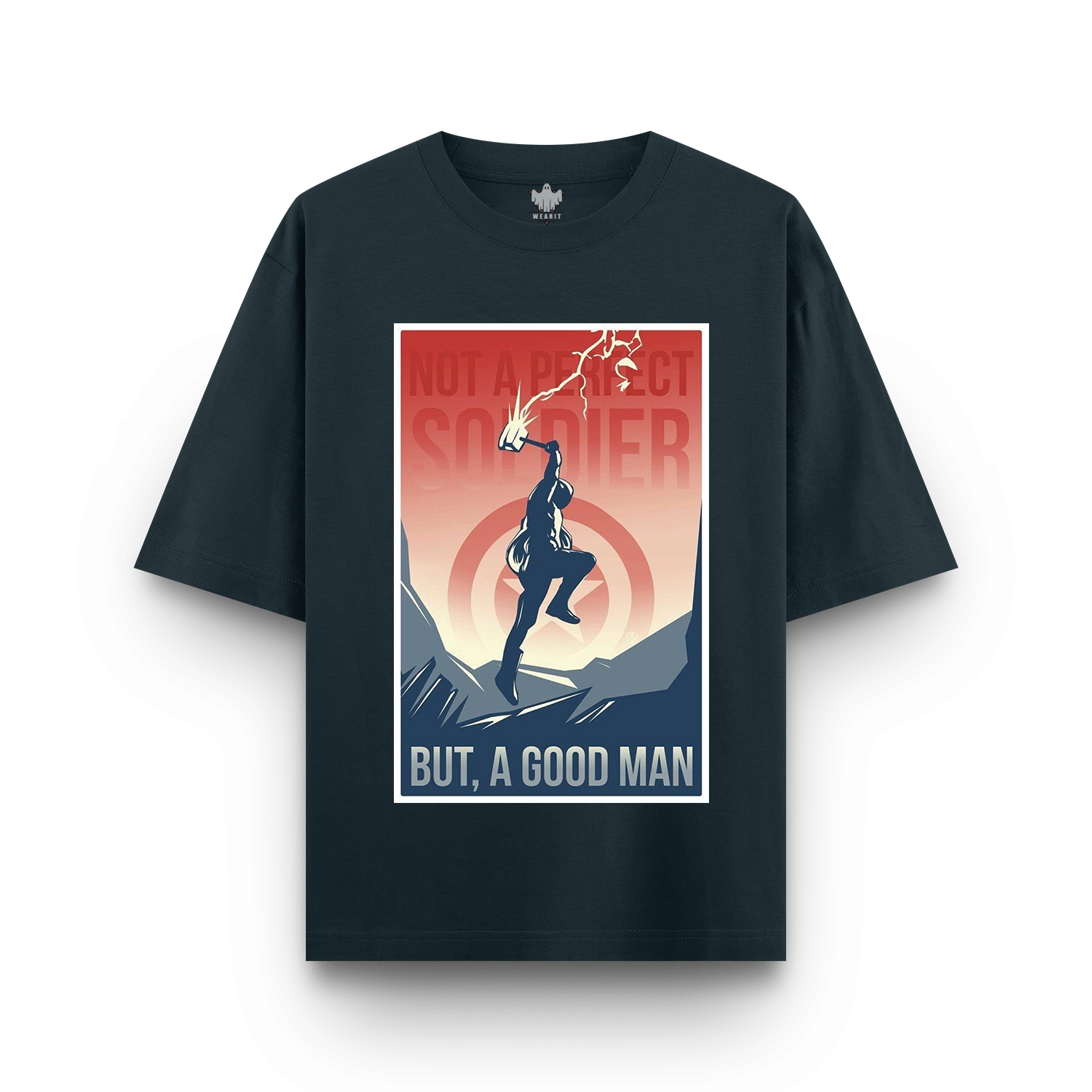 Not a Perfect Soldier, But a Good Man - Oversized T - Shirt