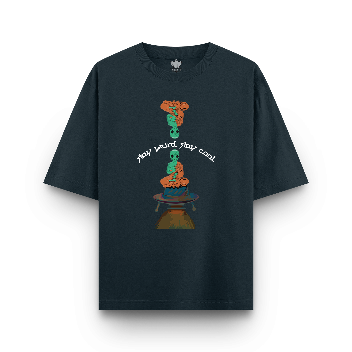 Stay Weird Stay Cool - Oversized T - Shirt