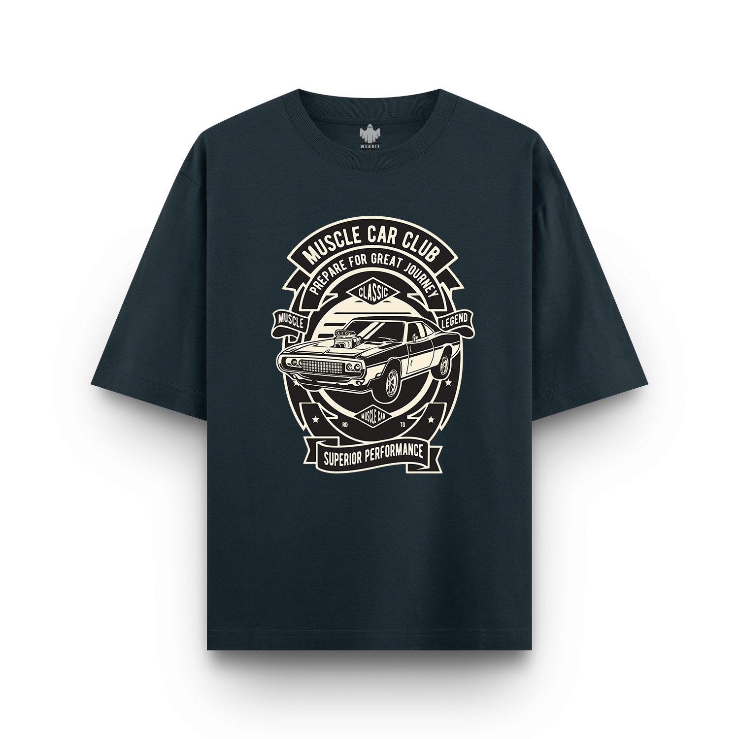 Muscle Car Club - Oversized T - Shirt