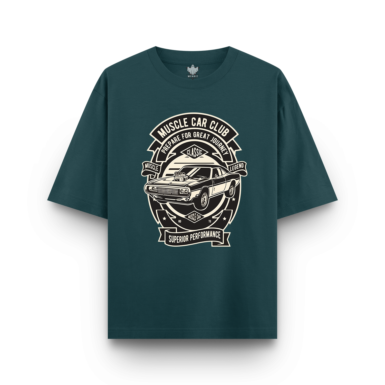 Muscle Car Club - Oversized T - Shirt