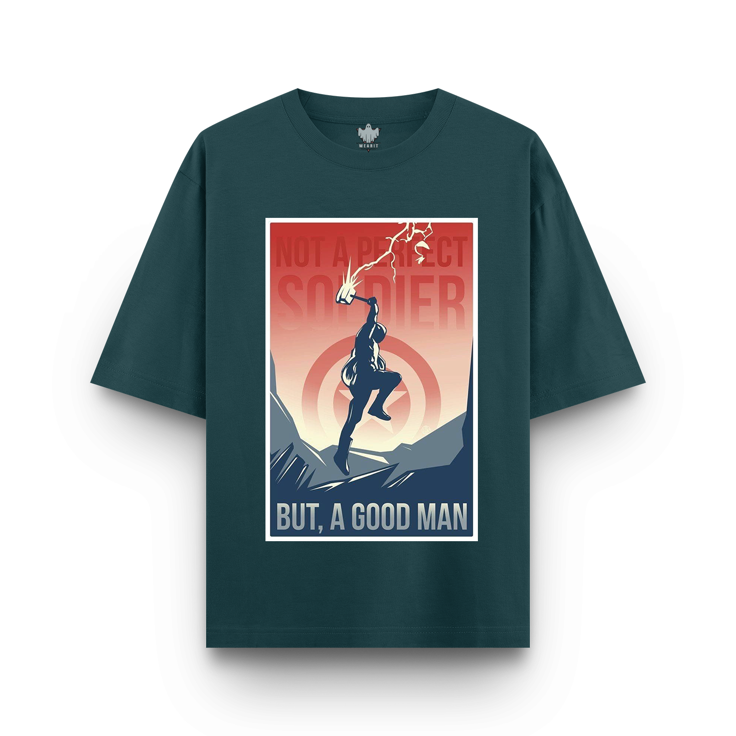 Not a Perfect Soldier, But a Good Man - Oversized T - Shirt