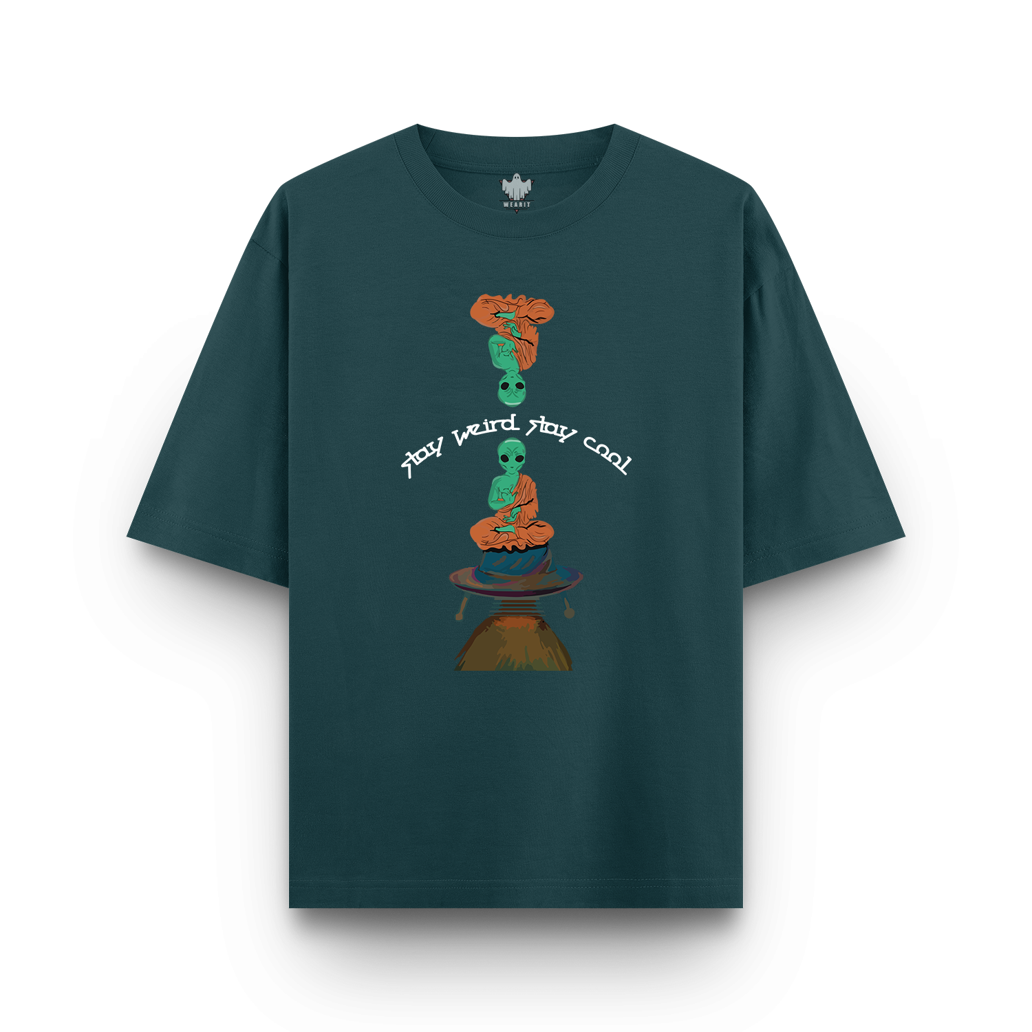 Stay Weird Stay Cool - Oversized T - Shirt