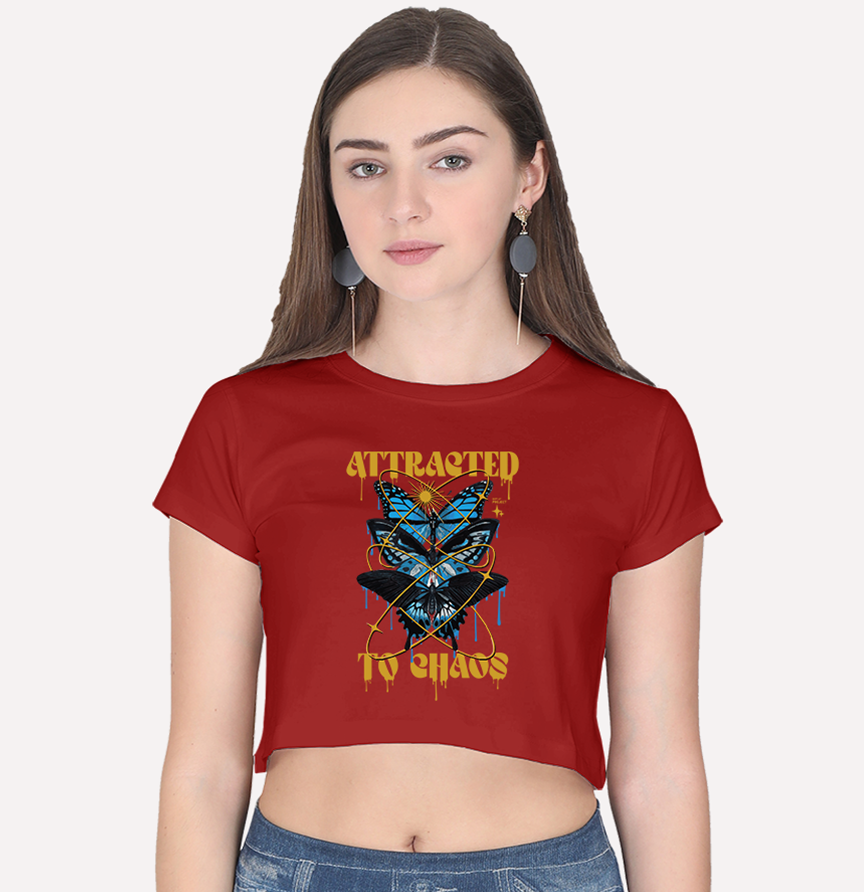 Attracted to Chaos - Crop Top