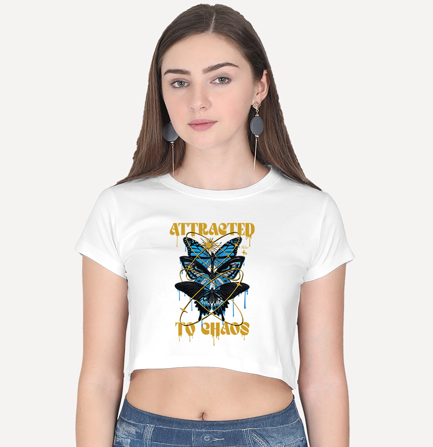 Attracted to Chaos - Crop Top