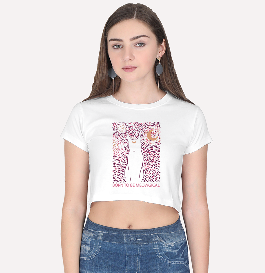 Born to be Meowgical - Crop Top