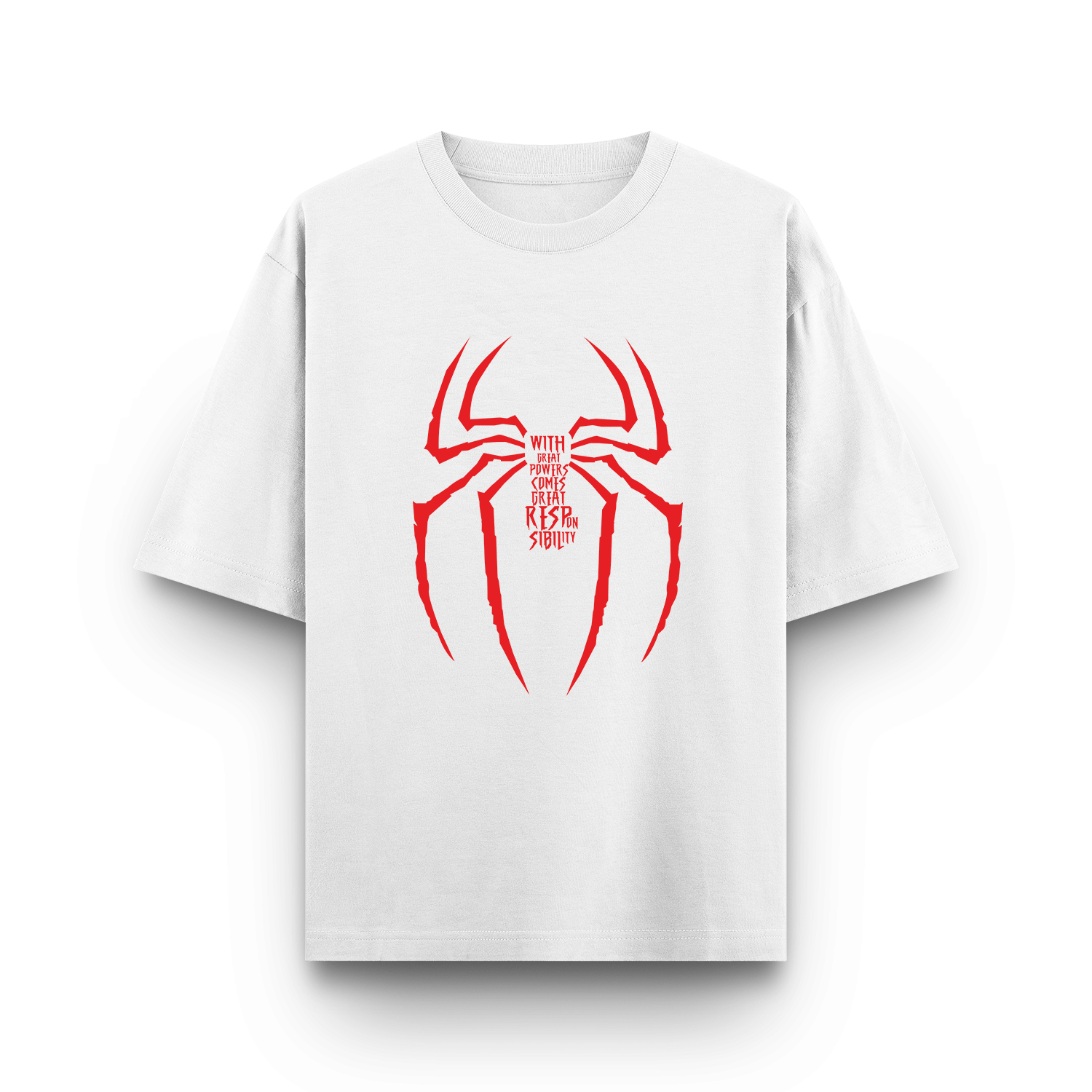 Spider-Man: With Great Power Comes Great Responsibility - Oversized T - Shirt